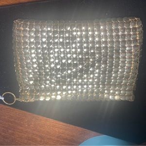 Vintage metal disc coin purse